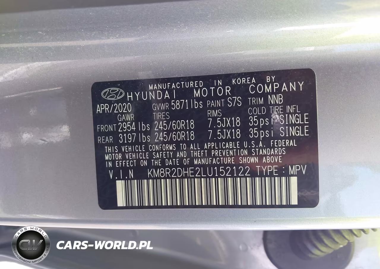 2020 Hyundai Palisade Sel VIN:KM8R2DHE2LU152122 - 9
