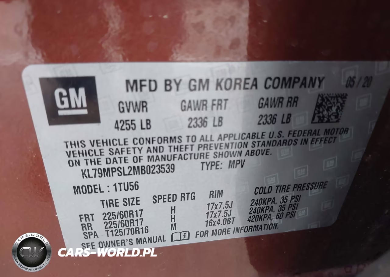 2021 Chevrolet Trailblazer Fwd Lt VIN:KL79MPSL2MB023539 - 9