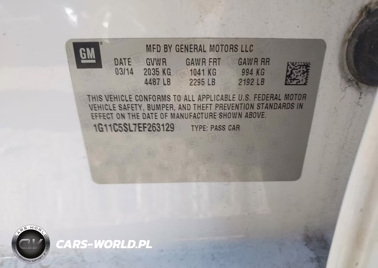 2014 Chevrolet Malibu 1Lt VIN:1G11C5SL7EF263129 - 9