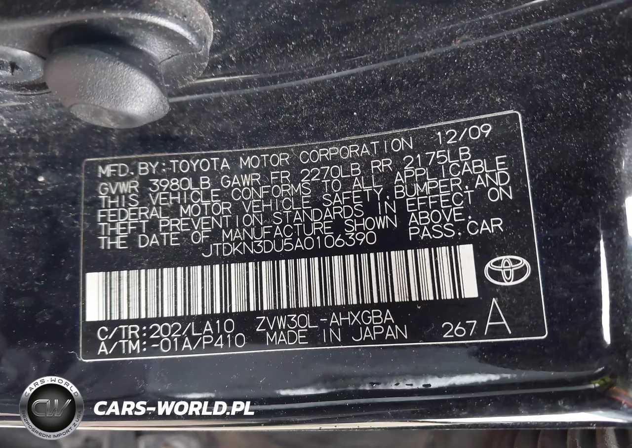 2010 Toyota Prius Iv VIN:JTDKN3DU5A0106390 - 8