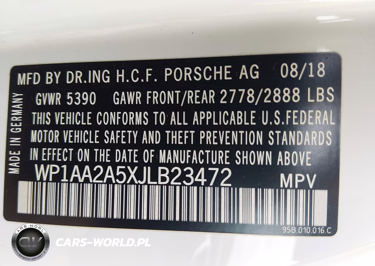 2018 Porsche Macan VIN:WP1AA2A5XJLB23472 - 9