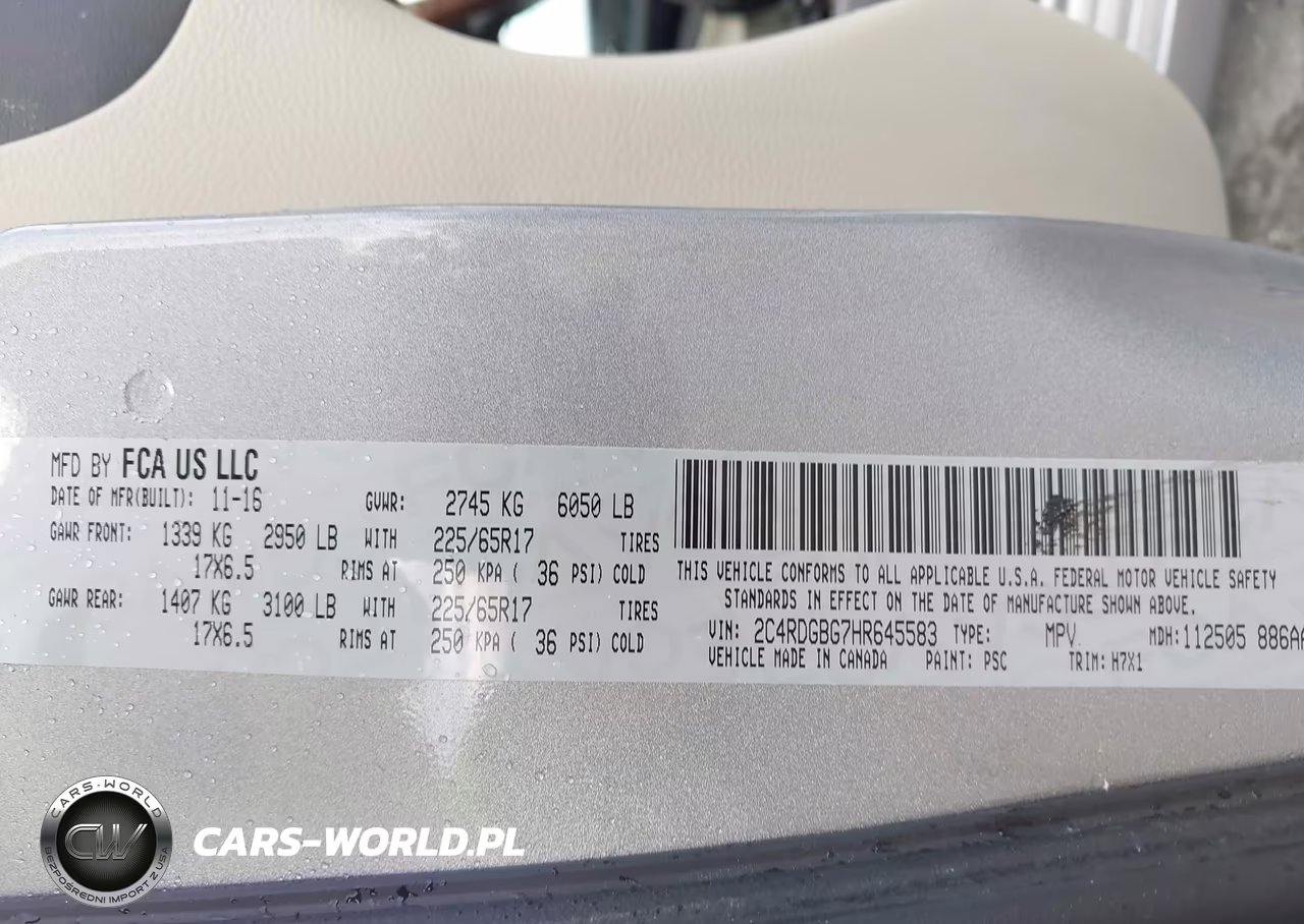 2017 Dodge Grand Caravan Se VIN:2C4RDGBG7HR645583 - 9