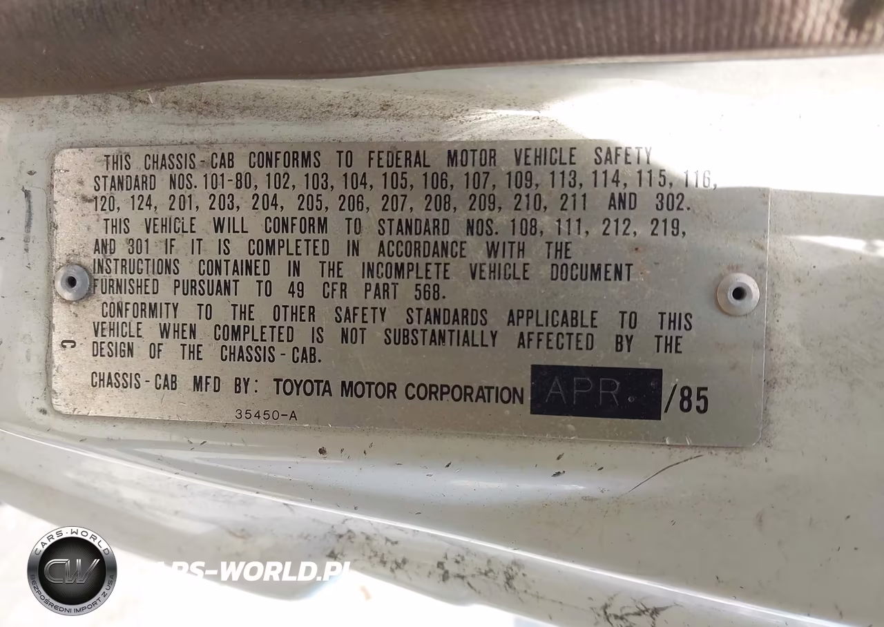 1985 Toyota Pickup Commercial-Camper Rn55 VIN:JT5RN55R5F0136187 - 9