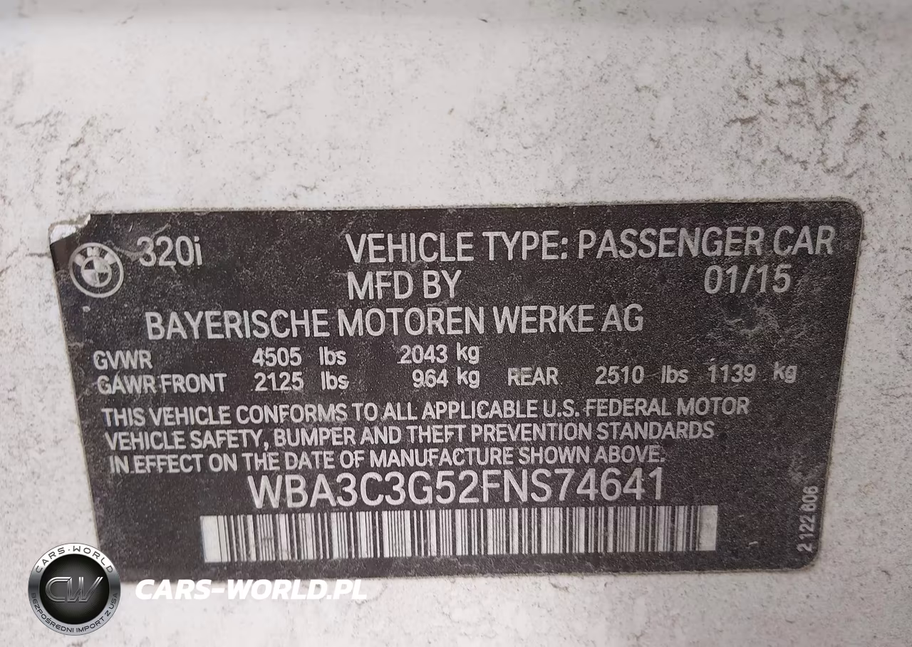 2015 BMW 320I xDrive VIN:WBA3C3G52FNS74641 - 9