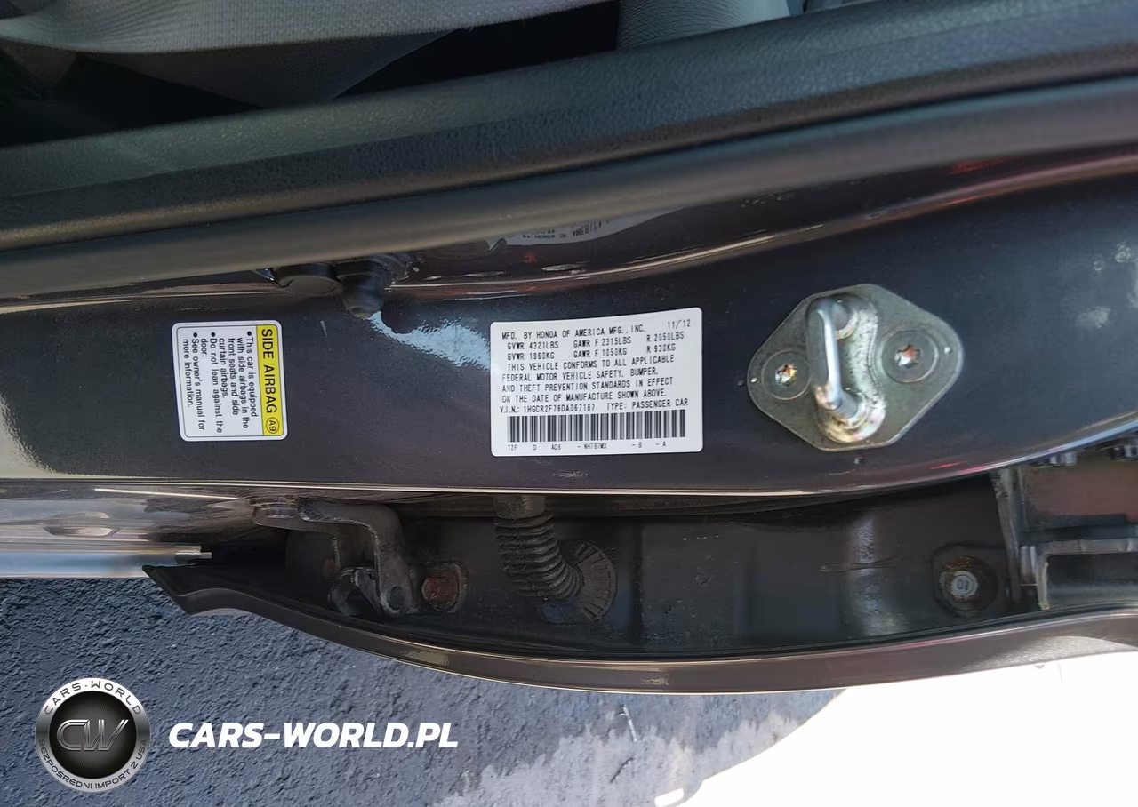 2013 Honda Accord Ex VIN:1HGCR2F76DA067187 - 9