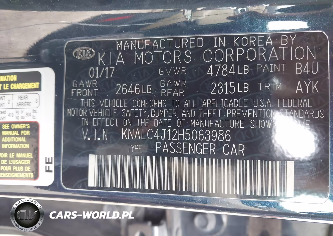 2017 Kia Cadenza Technology VIN:KNALC4J12H5063986 - 9