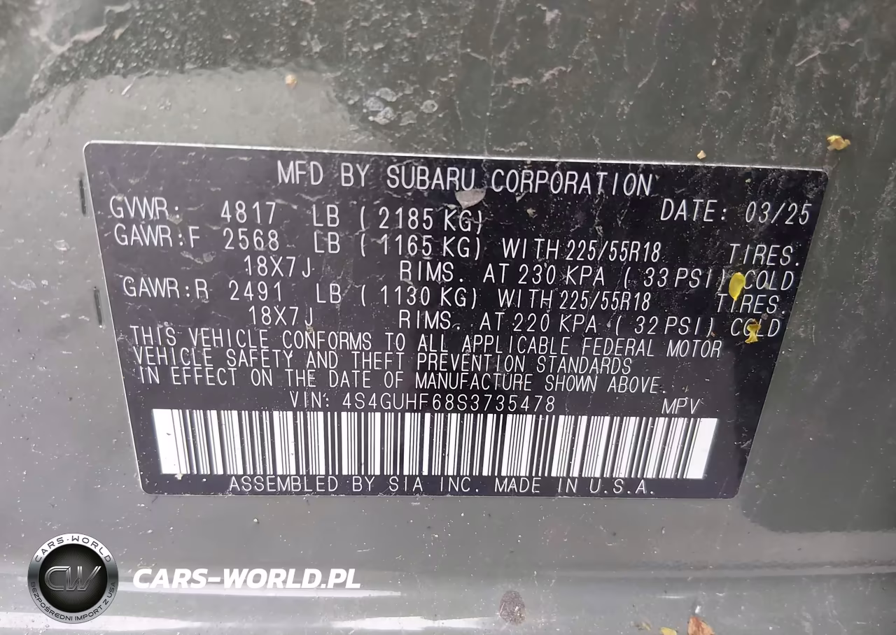 2025 Subaru Crosstrek Sport VIN:4S4GUHF68S3735478 - 9