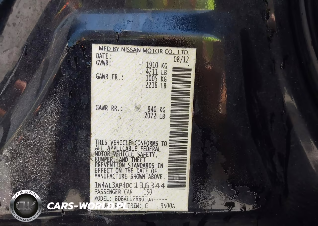 2013 Nissan Altima 2.5 Sv VIN:1N4AL3AP4DC136344 - 9