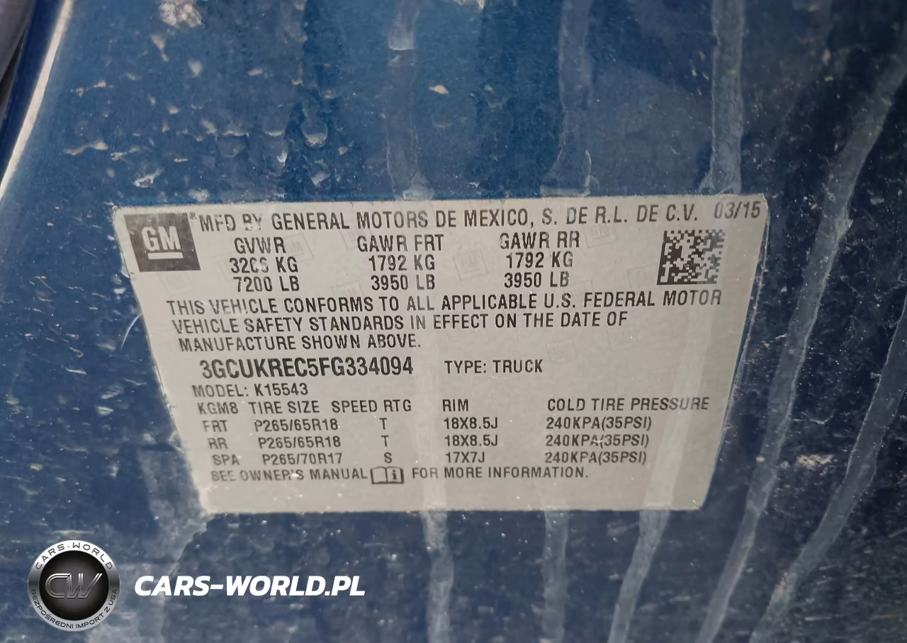 2015 Chevrolet Silverado 1500 1Lt VIN:3GCUKREC5FG334094 - 9