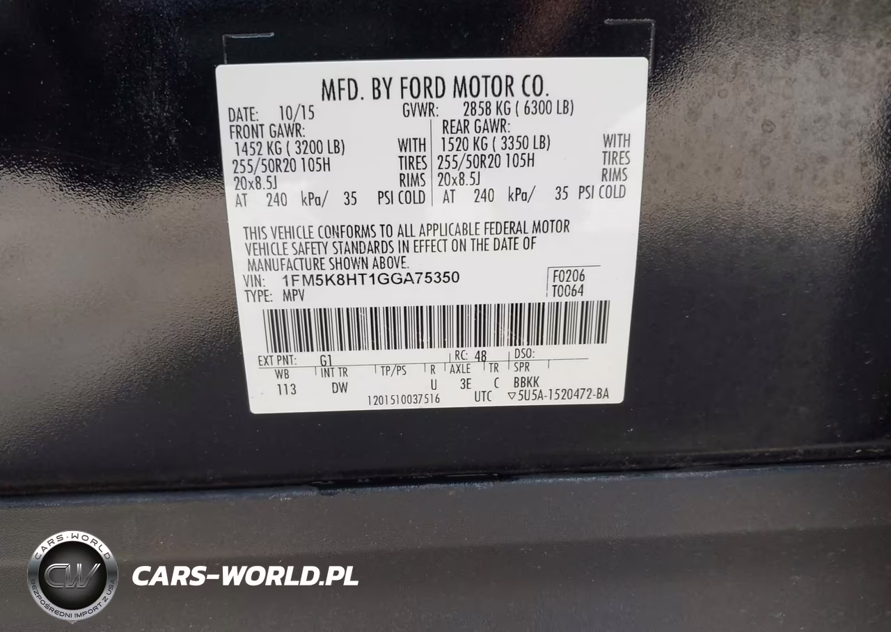 2016 Ford Explorer Platinum VIN:1FM5K8HT1GGA75350 - 9
