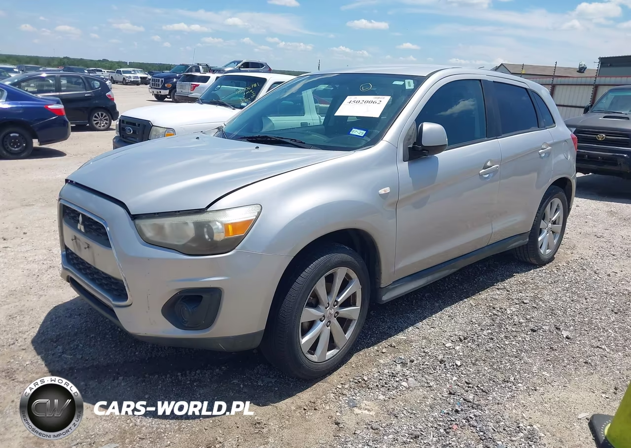 2014 Mitsubishi Outlander Sport Es VIN:4A4AP3AU2EE016268 - 2