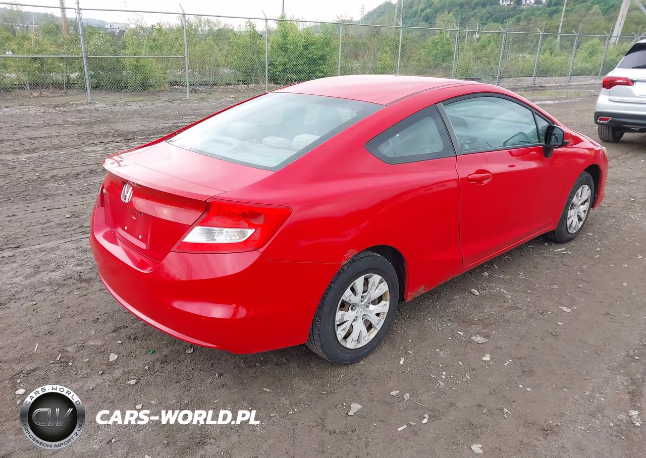 2012 Honda Civic Lx VIN:2HGFG3B57CH501307 - 4