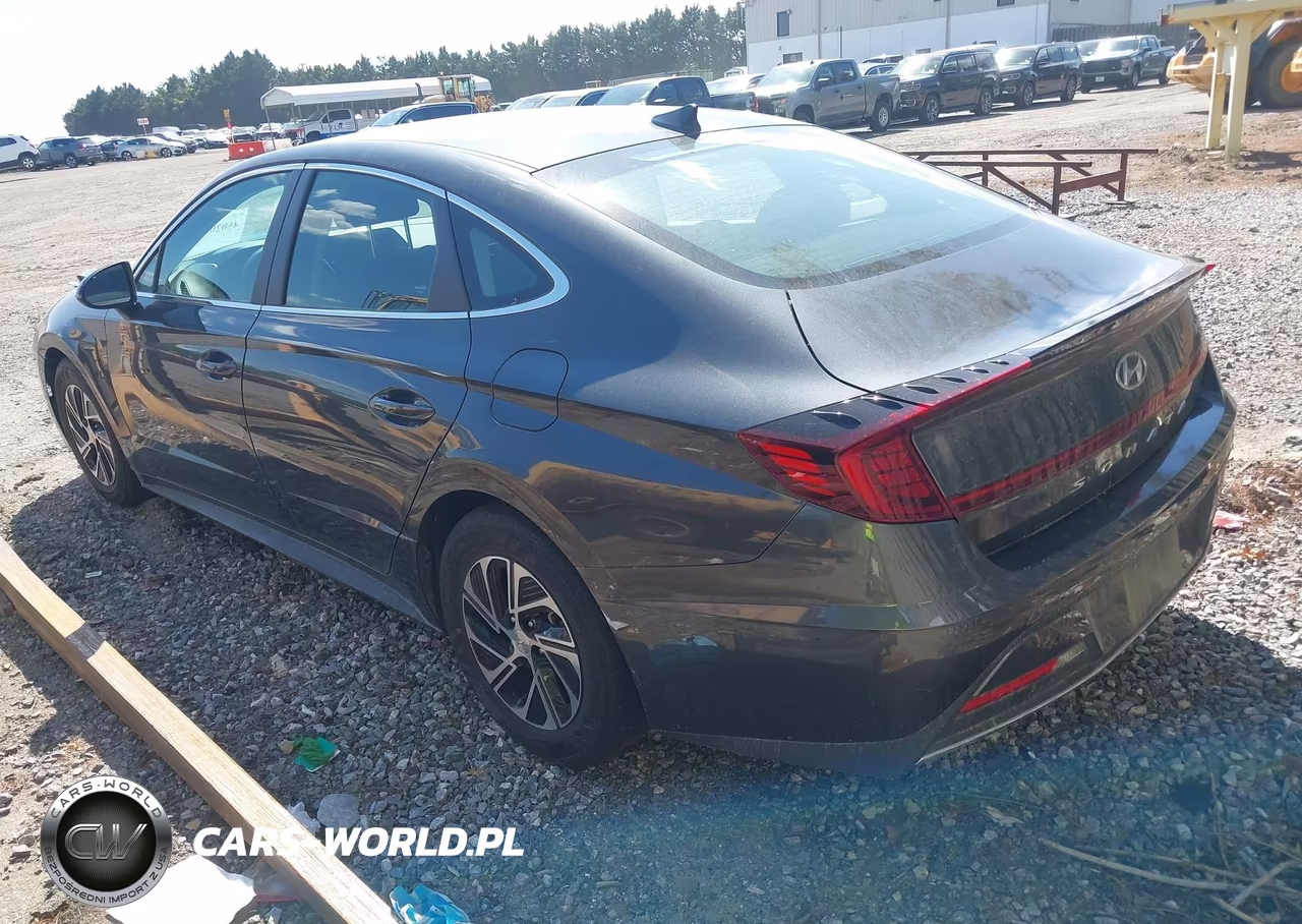 2023 Hyundai Sonata Hybrid Blue VIN:KMHL24JJ2PA067513 - 3