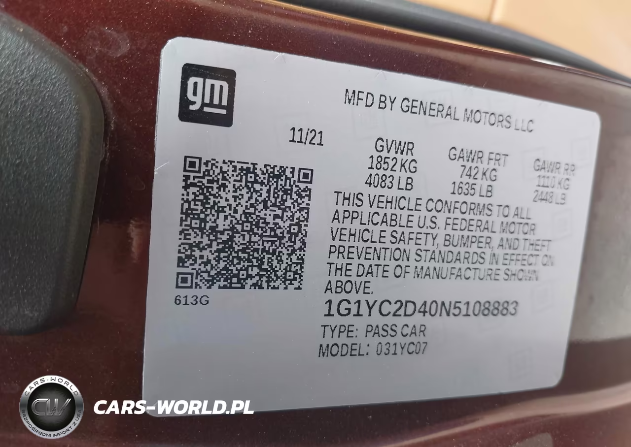 2022 Chevrolet Corvette Stingray VIN:1G1YC2D40N5108883 - 9