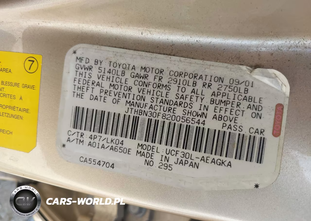 2002 Lexus Ls 430 VIN:JTHBN30F820056544 - 9