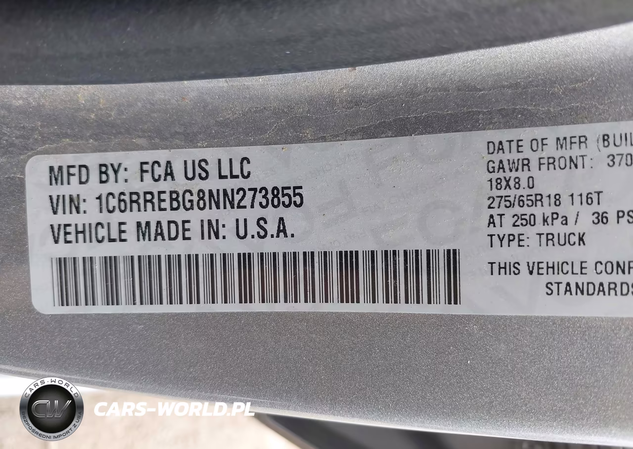 2022 Ram 1500 Lone Star 4X2 6'4 Box VIN:1C6RREBG8NN273855 - 9
