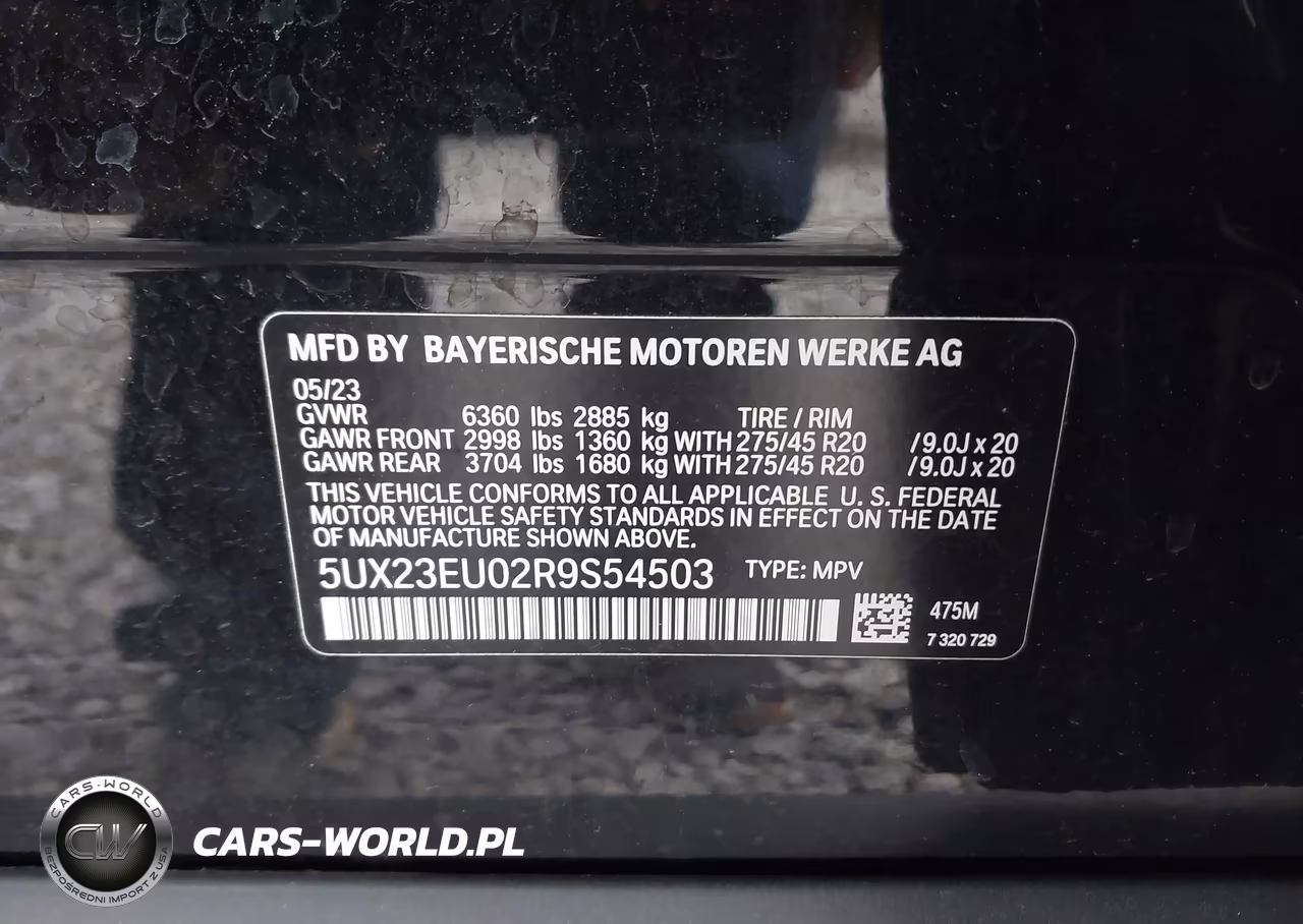 2024 BMW X5 xDrive40I VIN:5UX23EU02R9S54503 - 9
