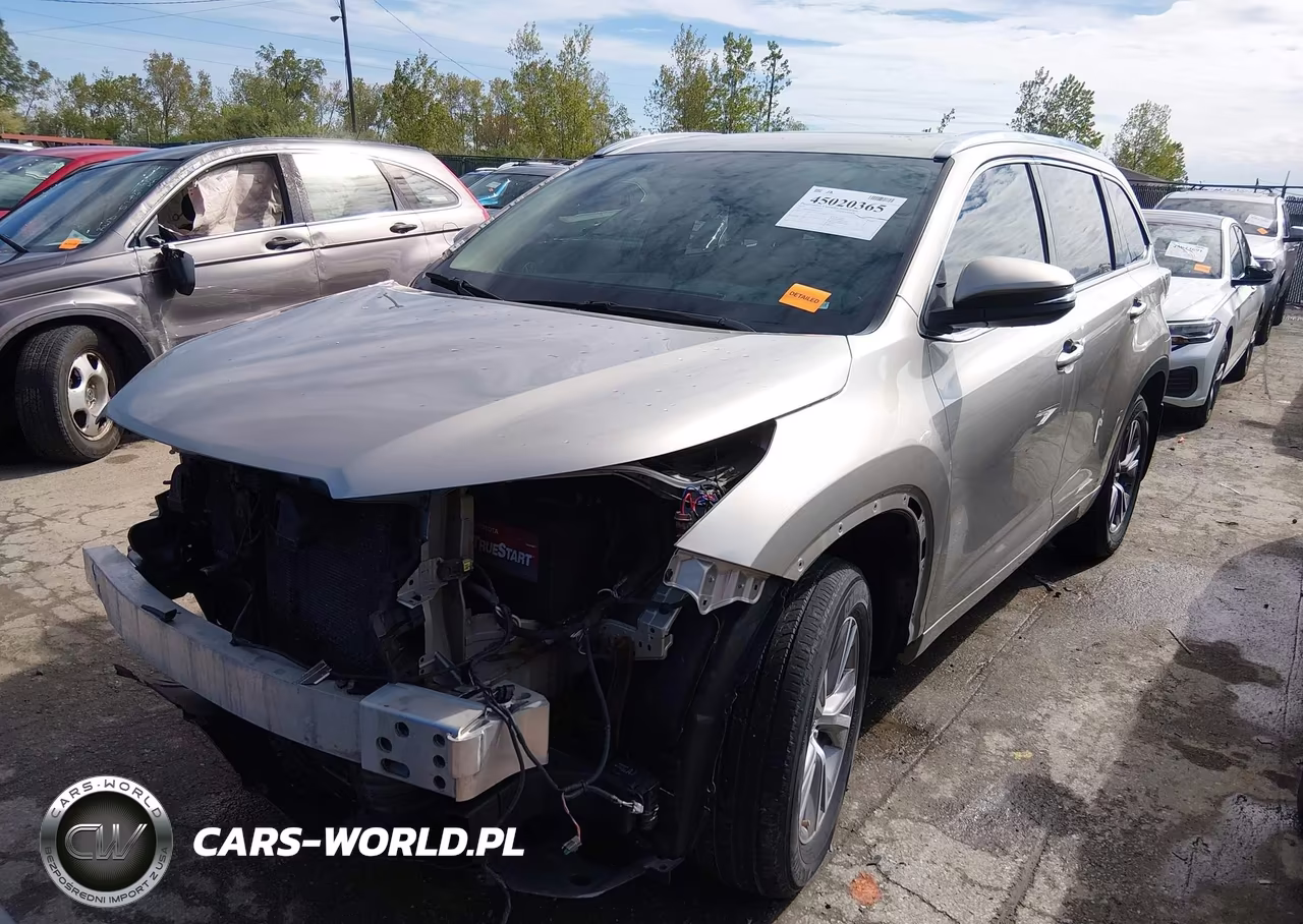 2014 Toyota Highlander Xle V6 VIN:5TDJKRFH1ES023310 - 2
