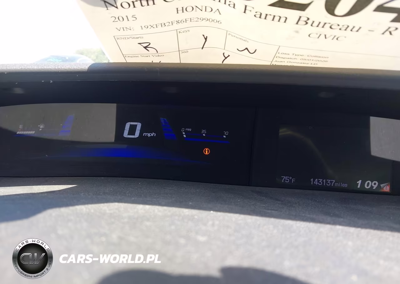 2015 Honda Civic Ex VIN:19XFB2F86FE299006 - 7