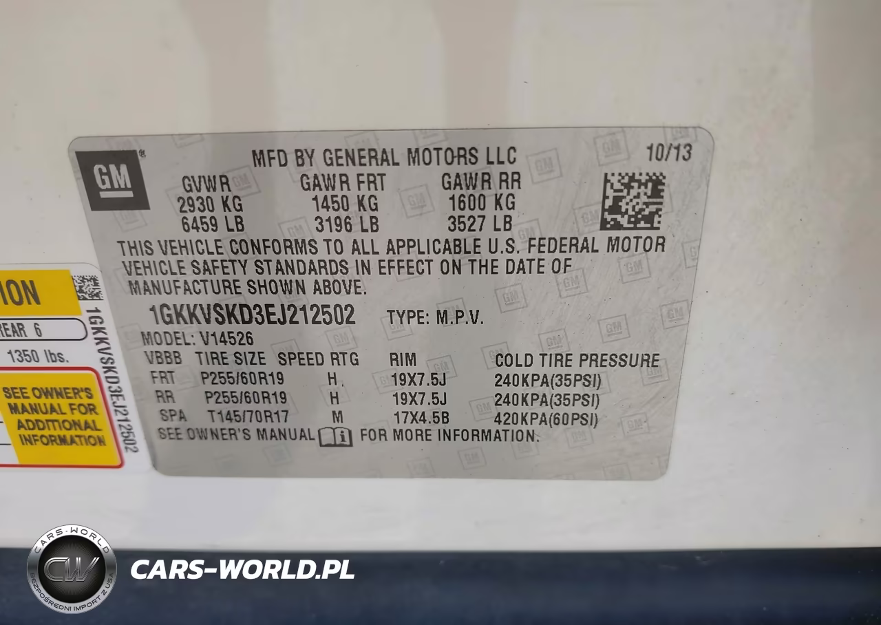 2014 GMC Acadia Slt-2 VIN:1GKKVSKD3EJ212502 - 9