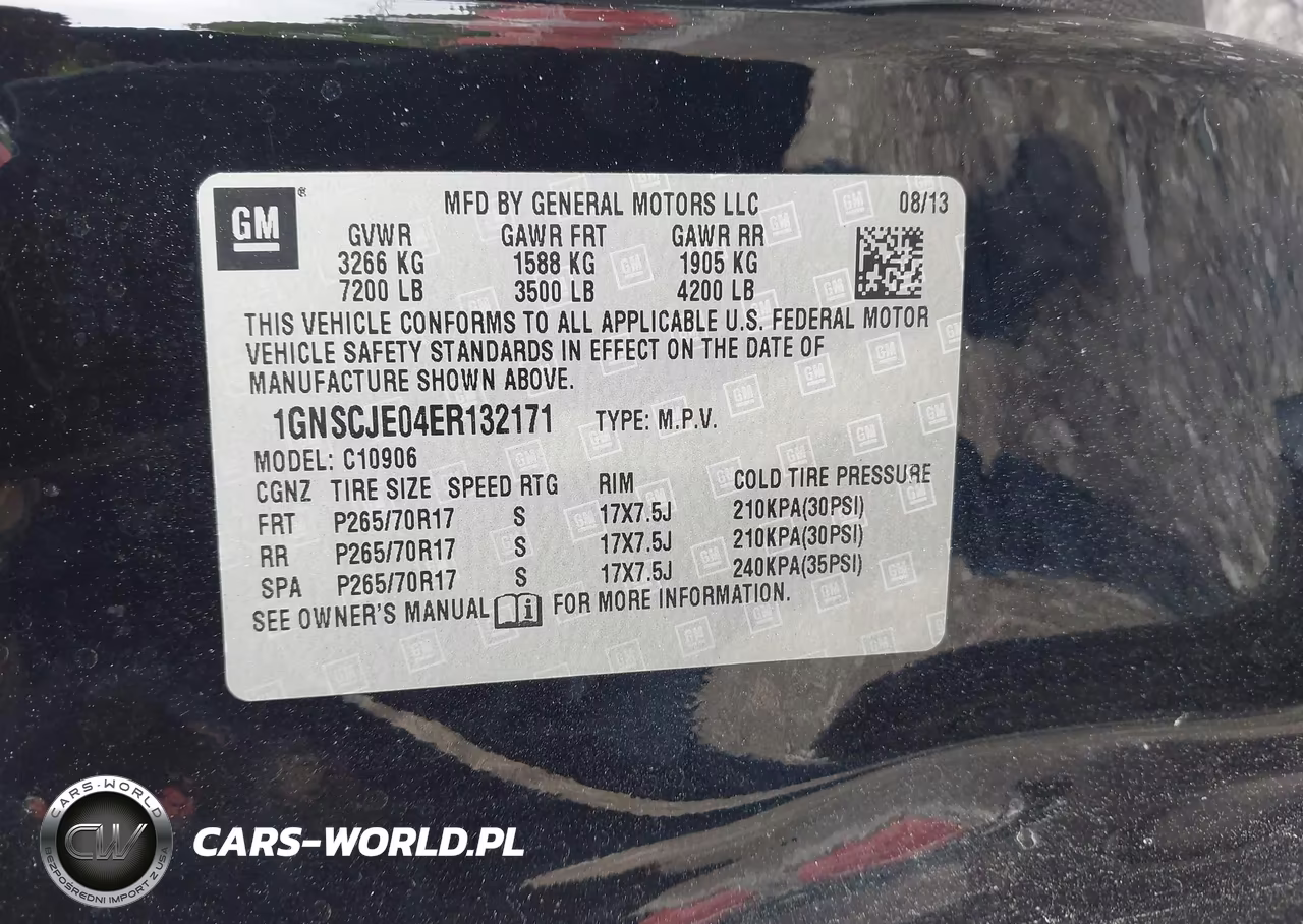 2014 Chevrolet Suburban 1500 Lt VIN:1GNSCJE04ER132171 - 9