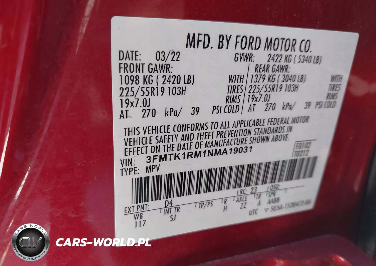 2022 Ford Mustang Mach-E Select VIN:3FMTK1RM1NMA19031 - 9