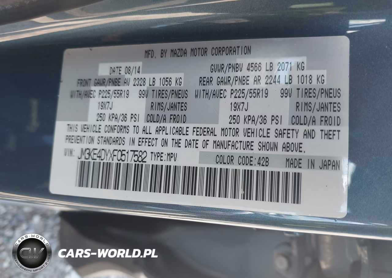2015 Mazda Cx-5 Grand Touring VIN:JM3KE4DYXF0517582 - 9