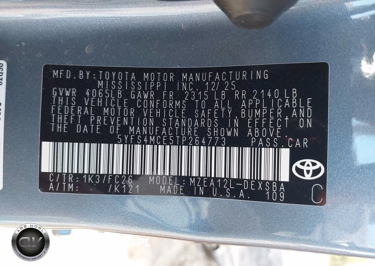 2026 Toyota Corolla Se VIN:5YFS4MCE5TP264773 - 9