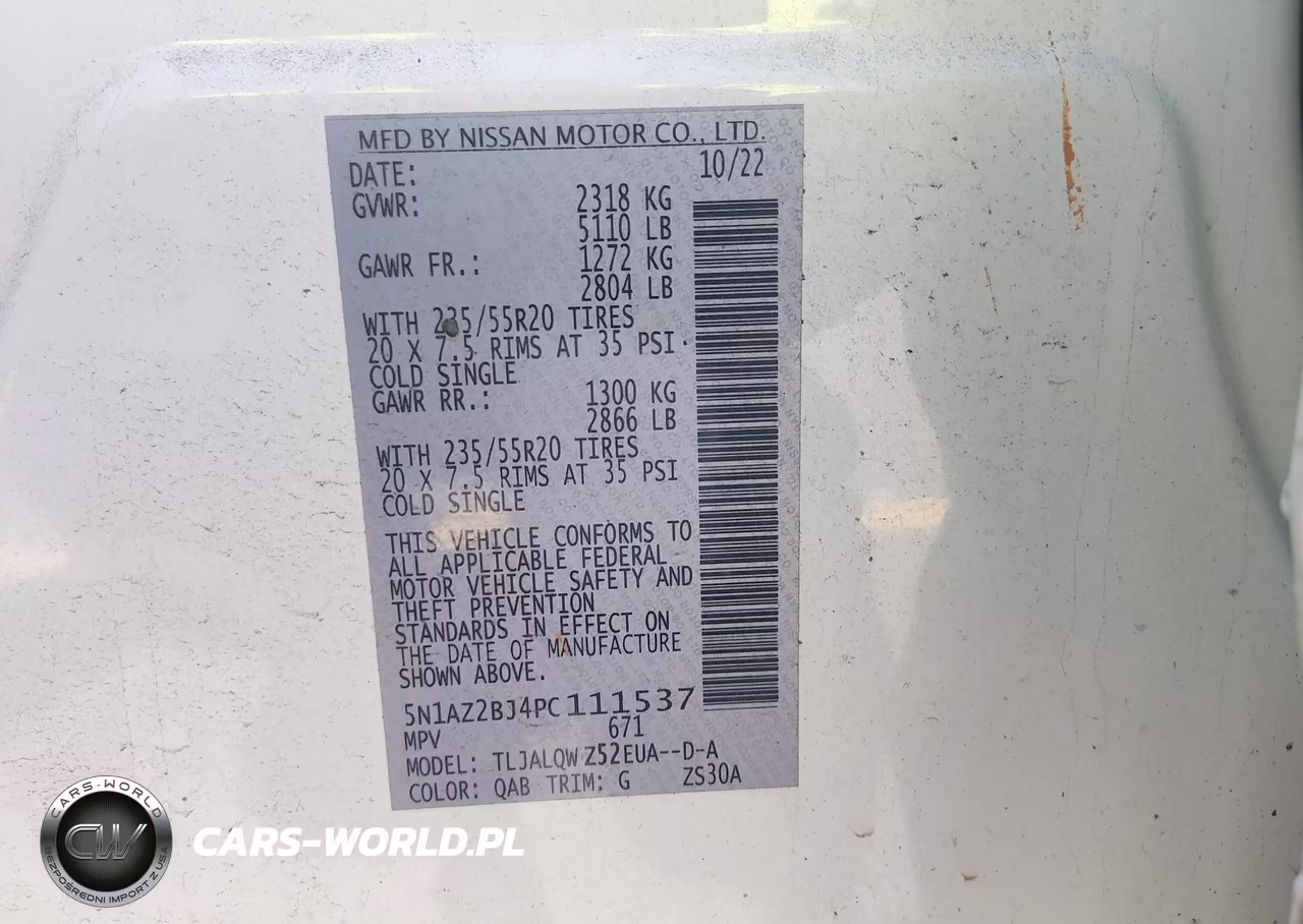 2023 Nissan Murano Sv Fwd VIN:5N1AZ2BJ4PC111537 - 9