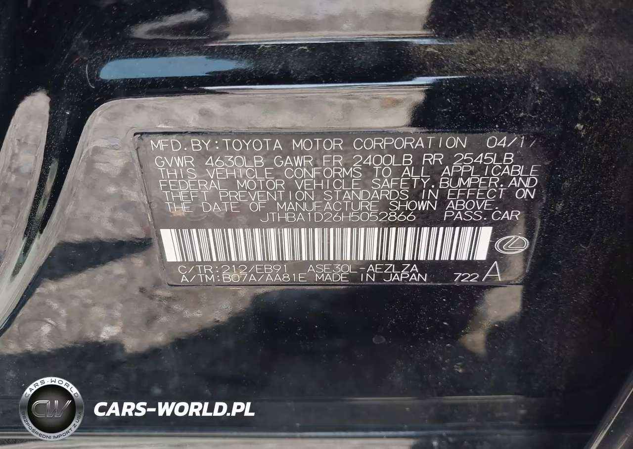 2017 Lexus Is 200T VIN:JTHBA1D26H5052866 - 9