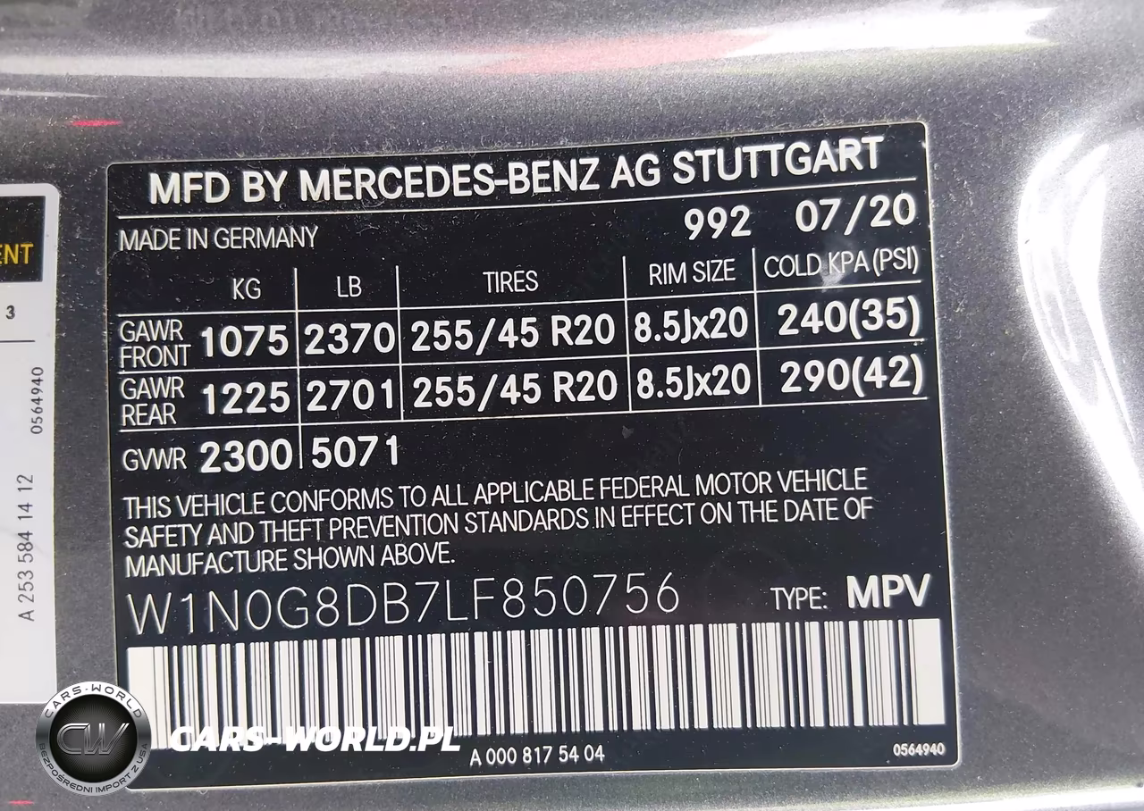 2020 Mercedes-Benz Glc 300 VIN:W1N0G8DB7LF850756 - 9