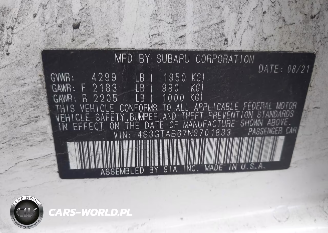 2022 Subaru Impreza Base 5-Door VIN:4S3GTAB67N3701833 - 9