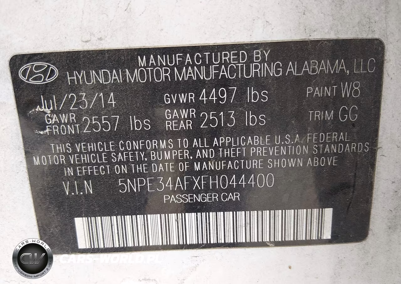 2015 Hyundai Sonata Limited VIN:5NPE34AFXFH044400 - 9