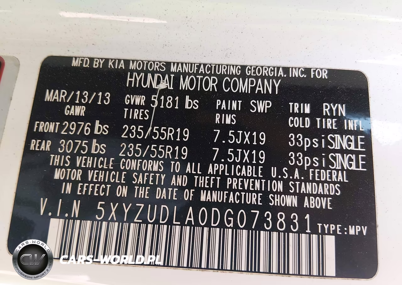 2013 Hyundai Santa Fe Sport 2.0T VIN:5XYZUDLA0DG073831 - 9
