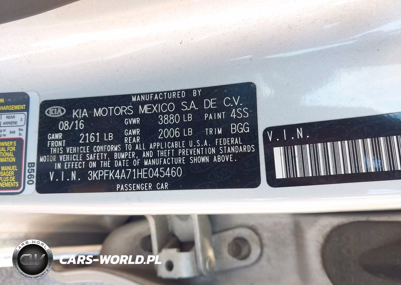2017 Kia Forte Lx VIN:3KPFK4A71HE045460 - 9