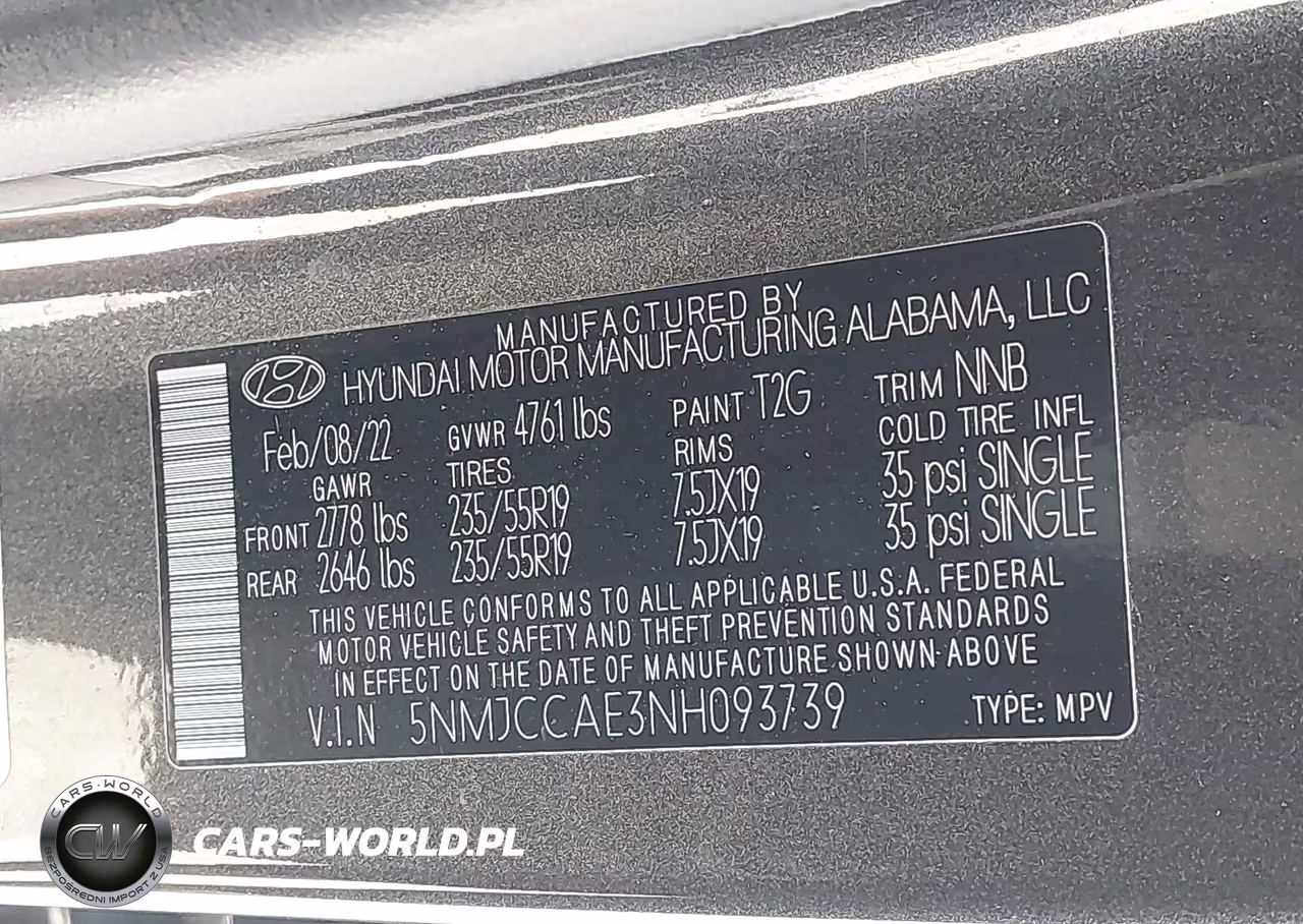 2022 Hyundai Tucson Sel VIN:5NMJCCAE3NH093739 - 9