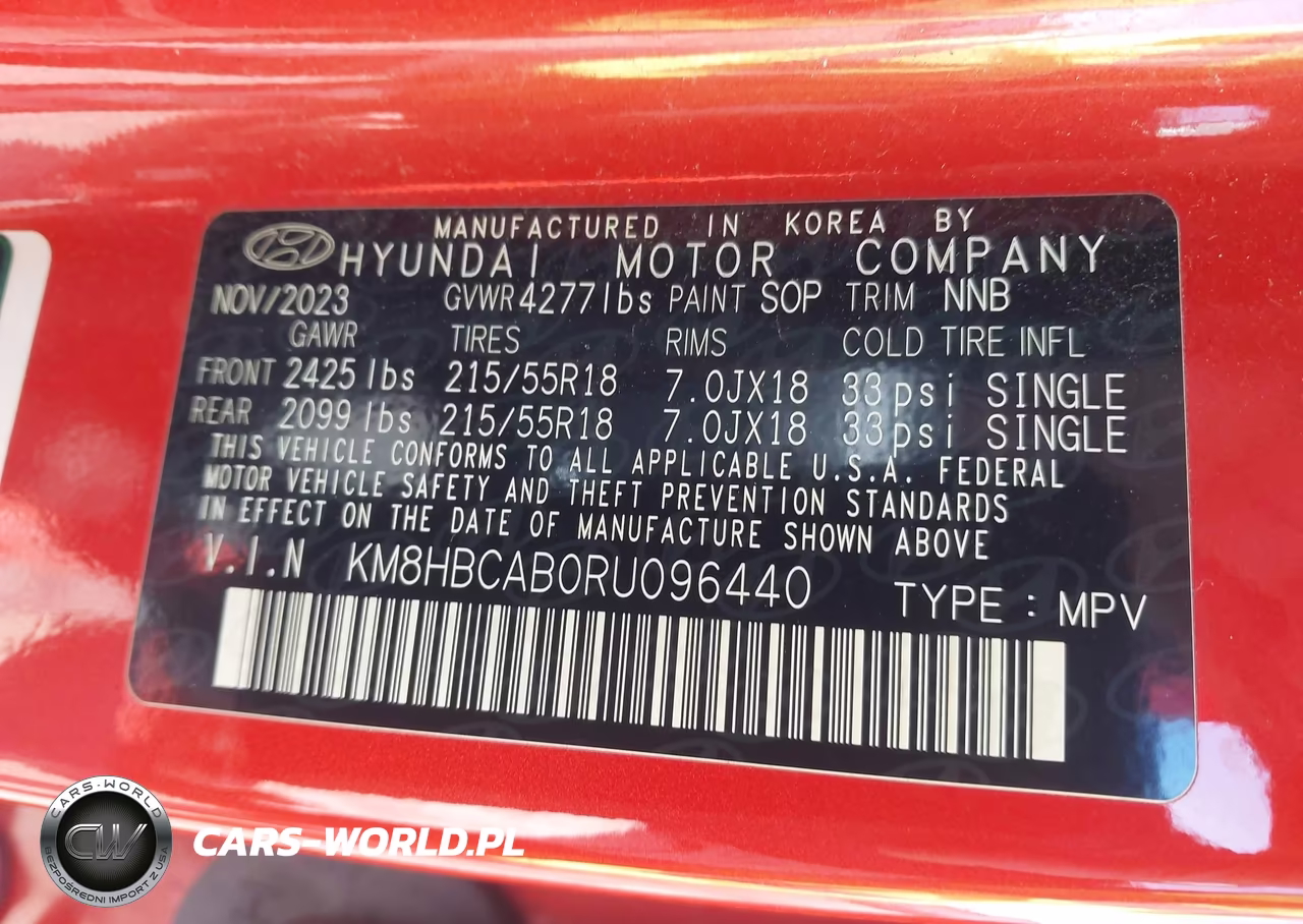 2024 Hyundai Kona Sel VIN:KM8HBCAB0RU096440 - 9