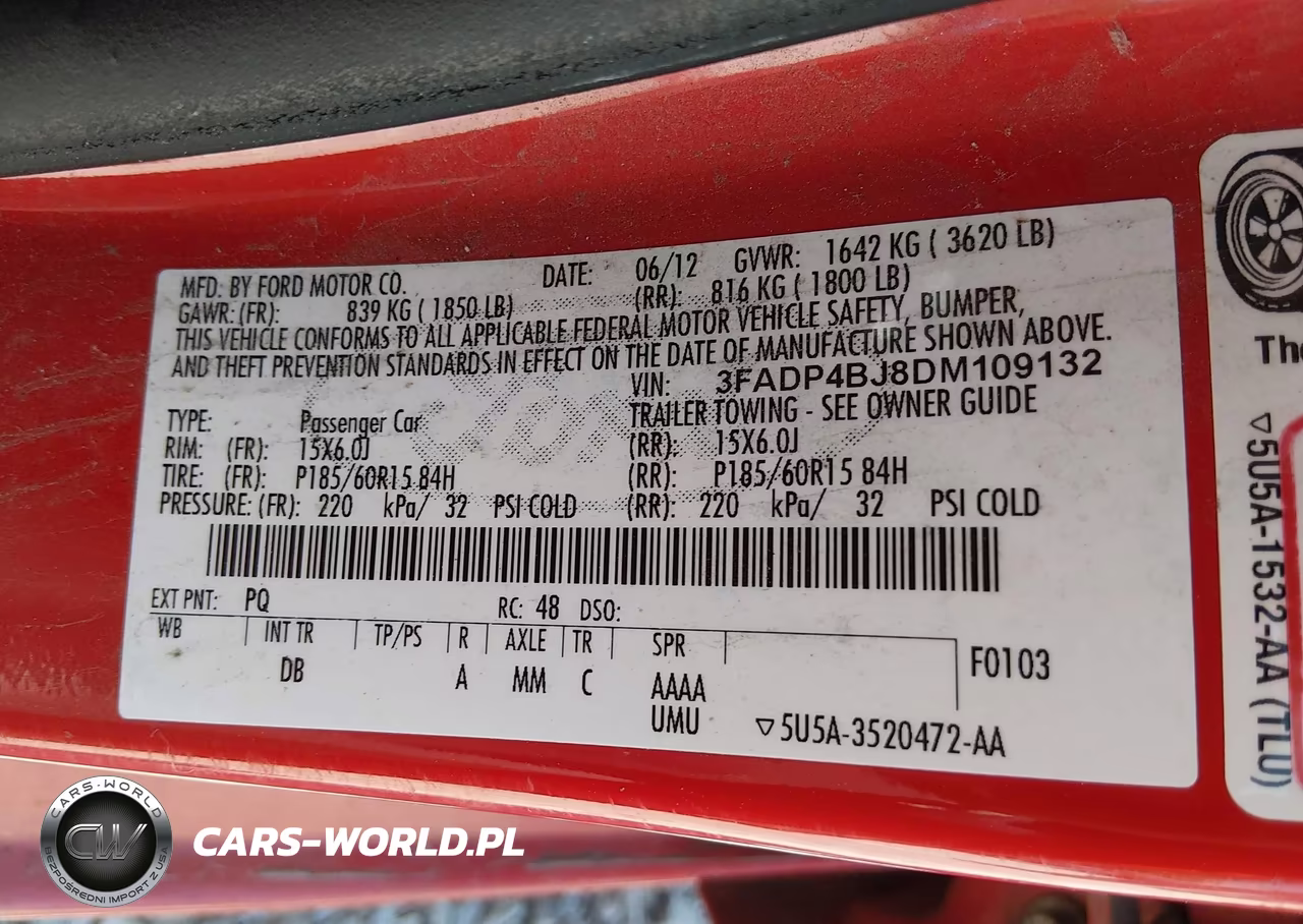 2013 Ford Fiesta Se VIN:3FADP4BJ8DM109132 - 9