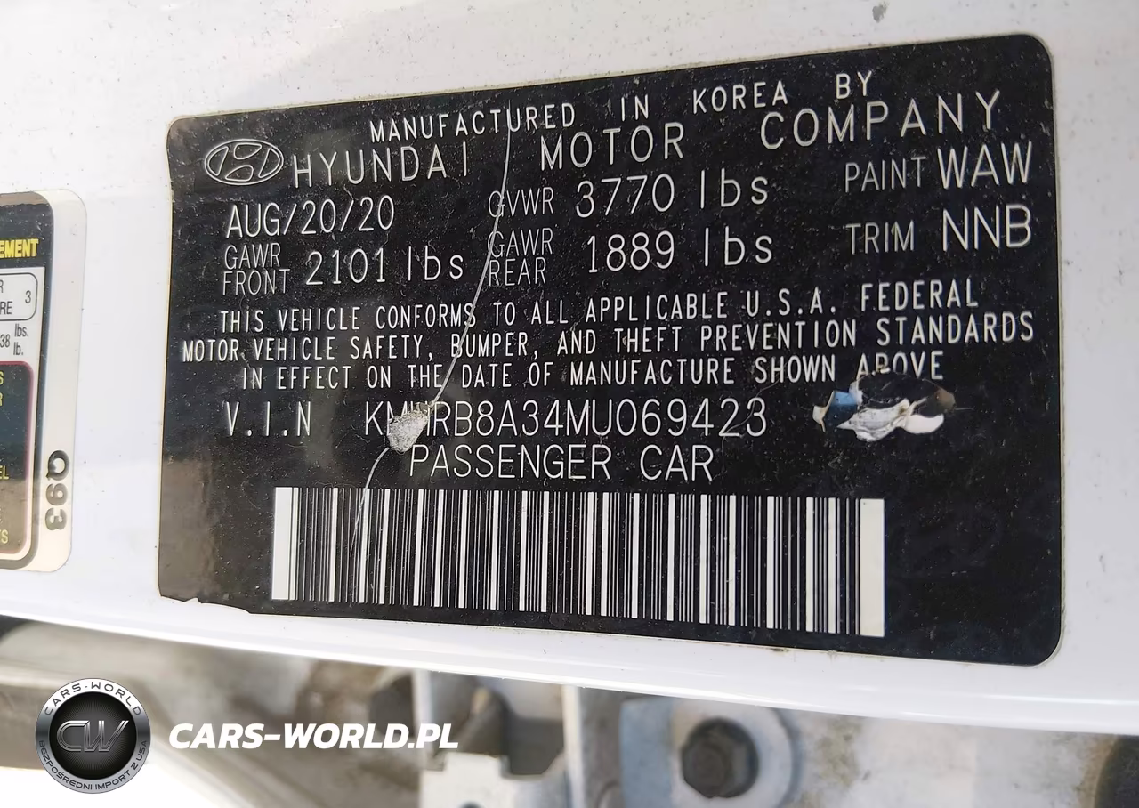 2021 Hyundai Venue Se VIN:KMHRB8A34MU069423 - 9