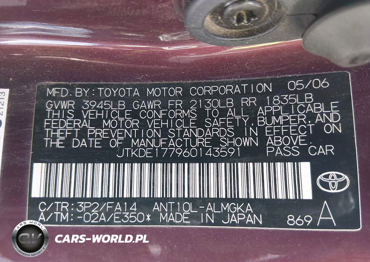 2006 Scion Tc VIN:JTKDE177960143591 - 9