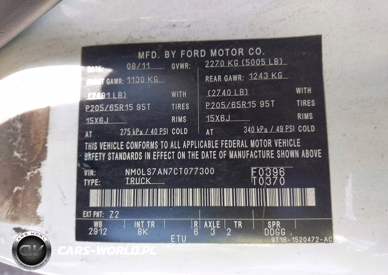 2012 Ford Transit Connect Xl VIN:NM0LS7AN7CT077300 - 9