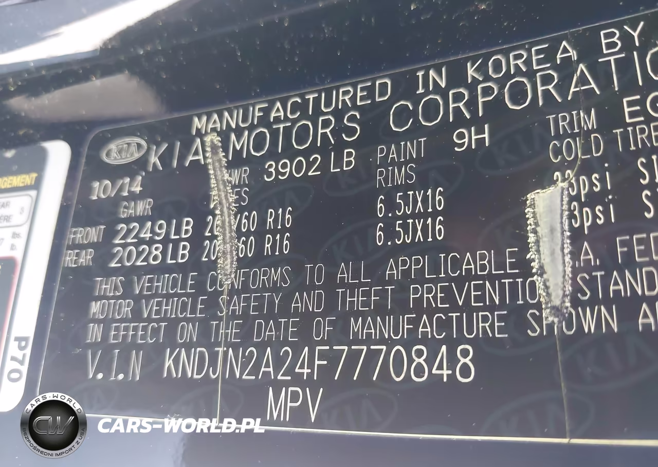 2015 Kia Soul VIN:KNDJN2A24F7770848 - 9