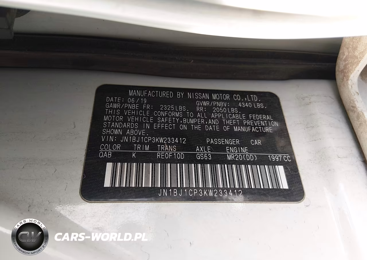 2019 Nissan Rogue Sport Sv VIN:JN1BJ1CP3KW233412 - 9