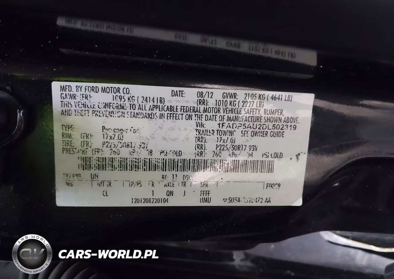 2013 Ford C-Max Hybrid Se VIN:1FADP5AU2DL502319 - 9