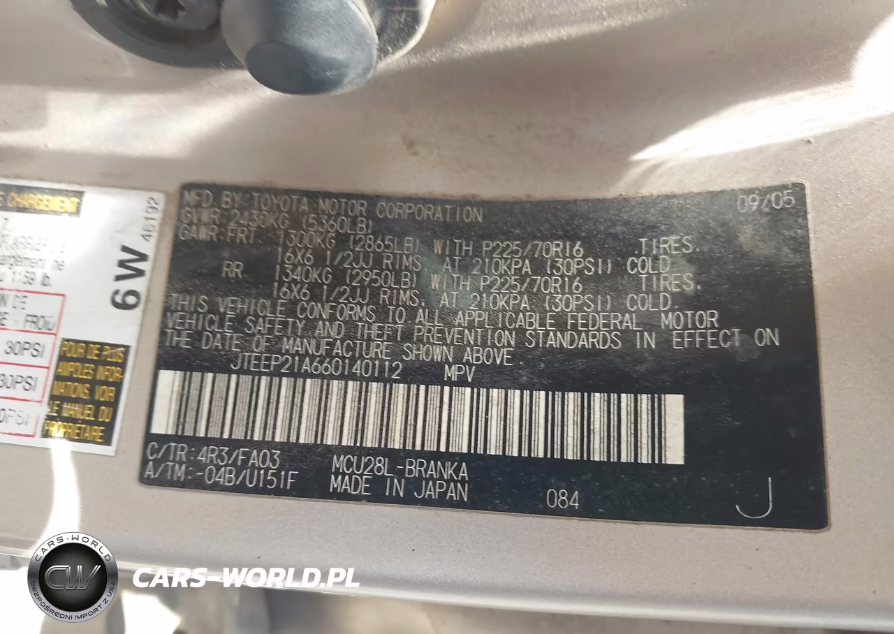 2006 Toyota Highlander V6 VIN:JTEEP21A660140112 - 9
