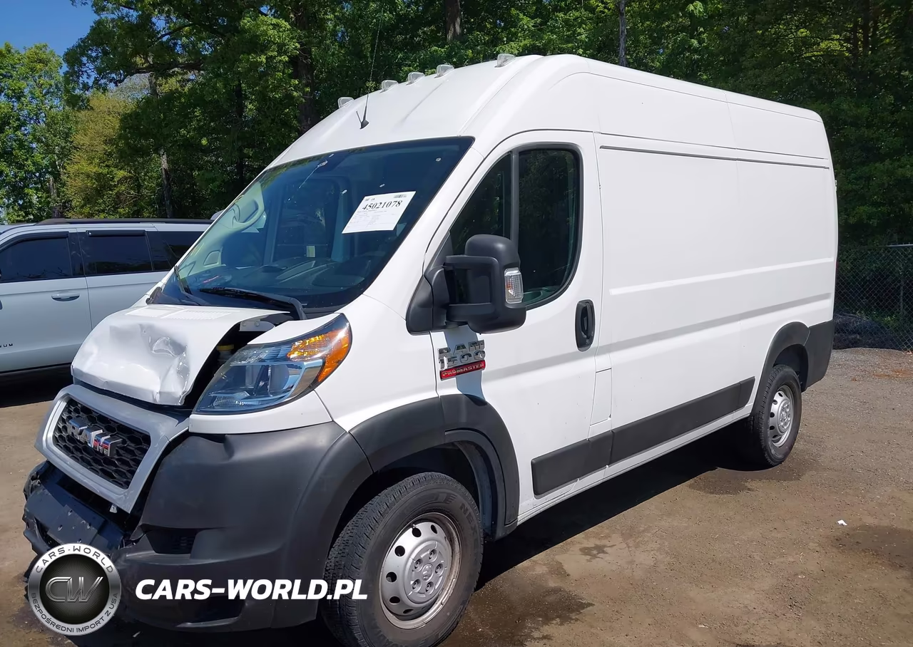 2019 Ram Promaster 1500 High Roof 136 Wb VIN:3C6TRVBG2KE562686 - 2