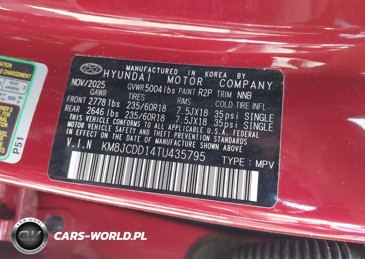2026 Hyundai Tucson Sel Convenience VIN:KM8JCDD14TU435795 - 9