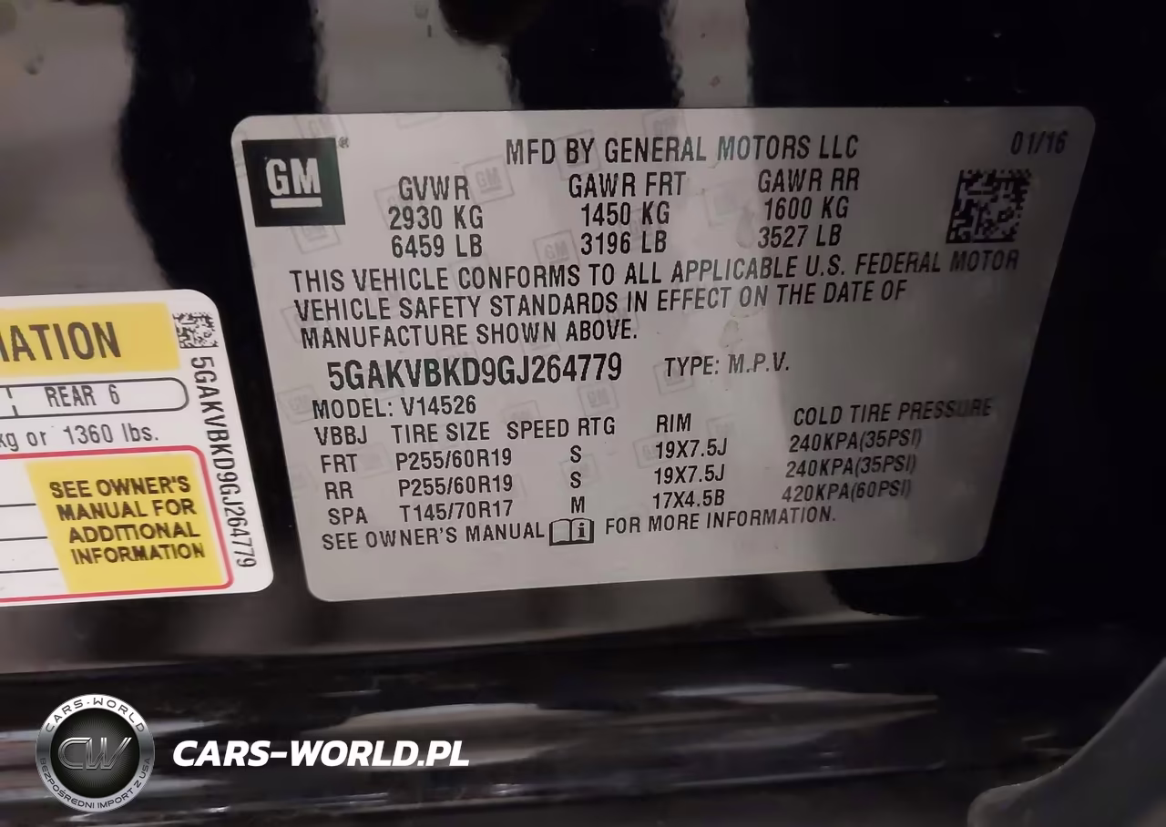2016 Buick Enclave Leather VIN:5GAKVBKD9GJ264779 - 9