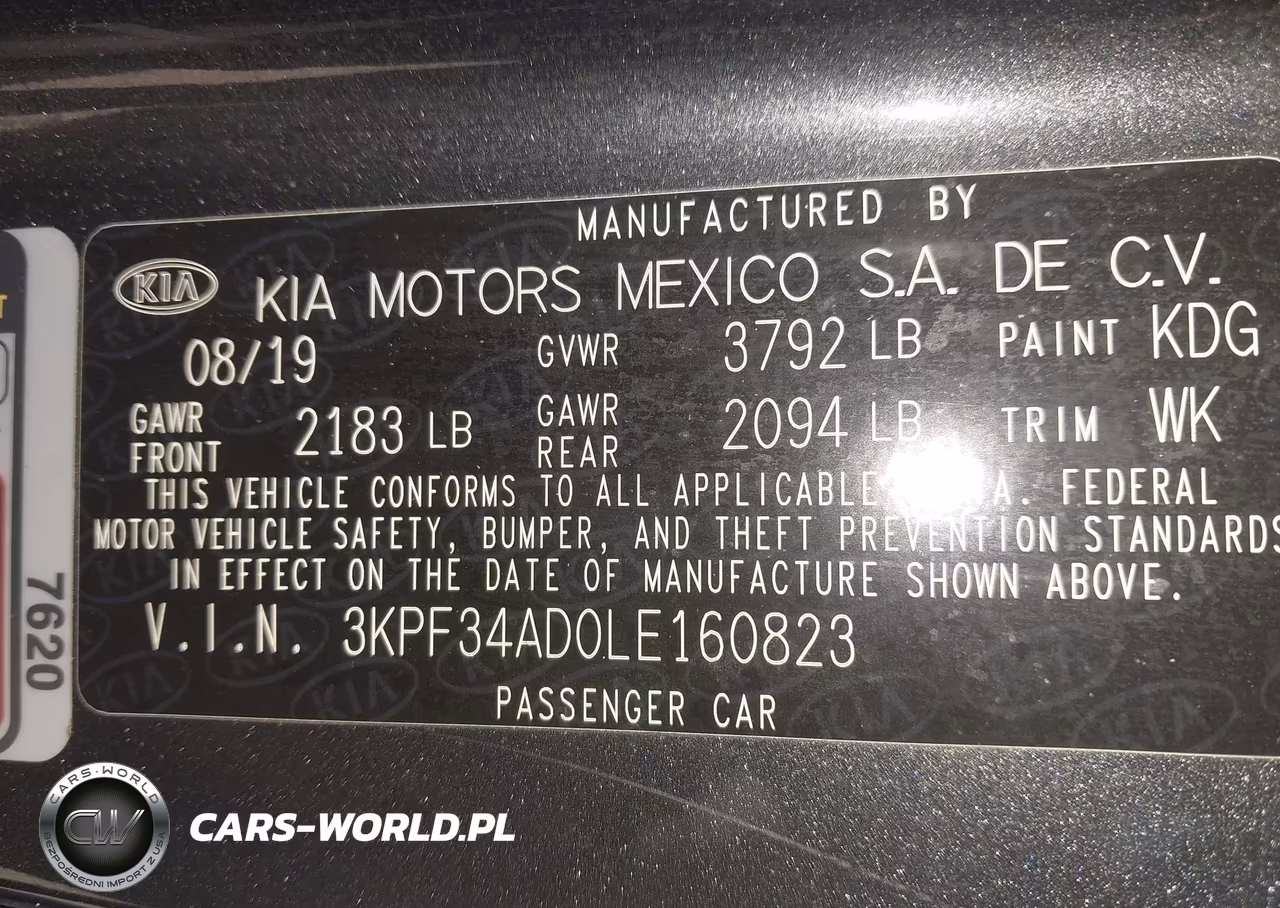 2020 Kia Forte Gt-Line VIN:3KPF34AD0LE160823 - 9