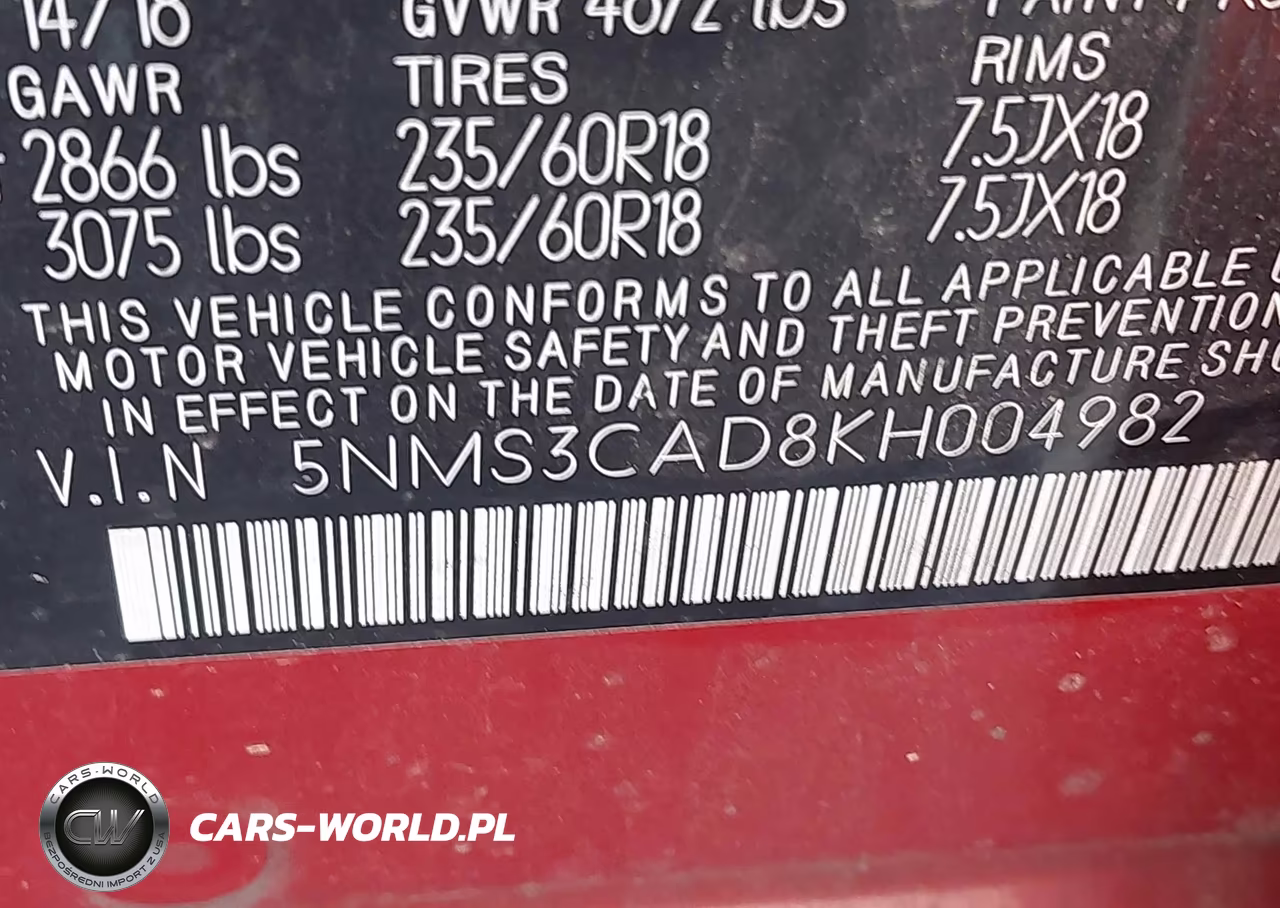 2019 Hyundai Santa Fe Sel Plus VIN:5NMS3CAD8KH004982 - 9